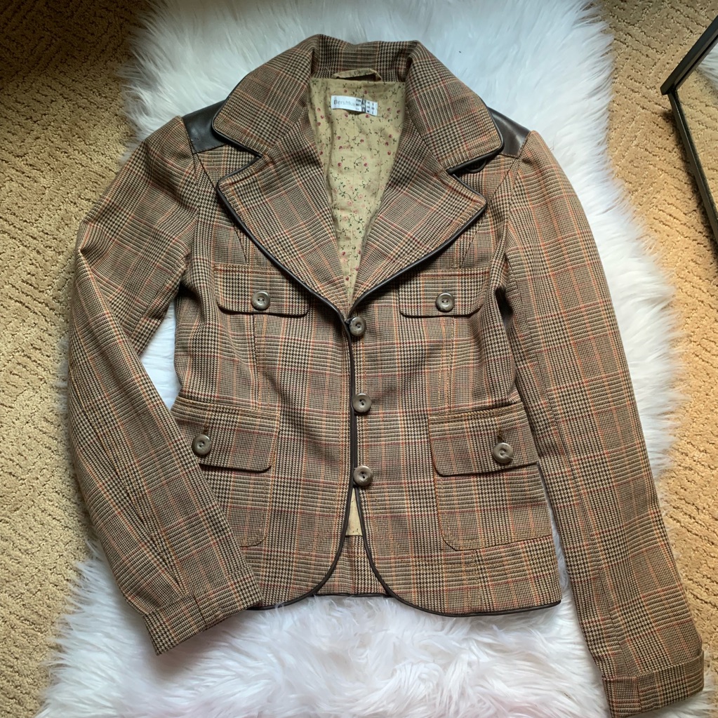 Brown Checked Jacket